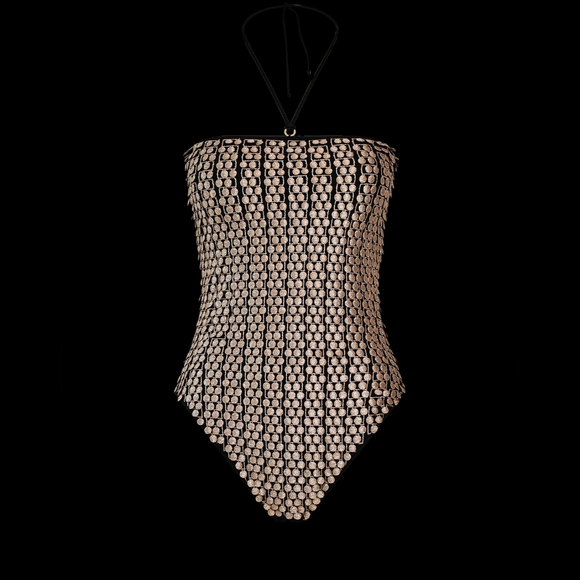 Hanne Bloch convertible Black and Gold pompom Swimsuit - Picture 15 of 15
